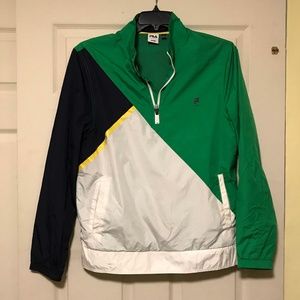 Fila Sport Golf pullover windbreaker; size M